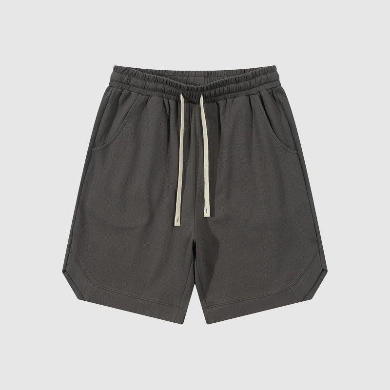 Men's retro twill cotton loose fitting sport shorts