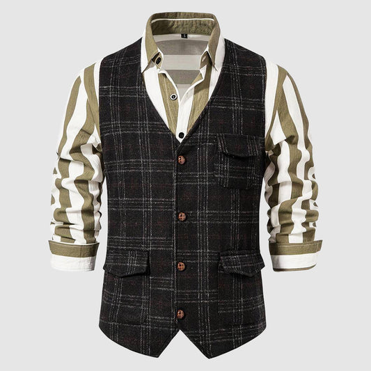 Men's vintage tweed cardigan