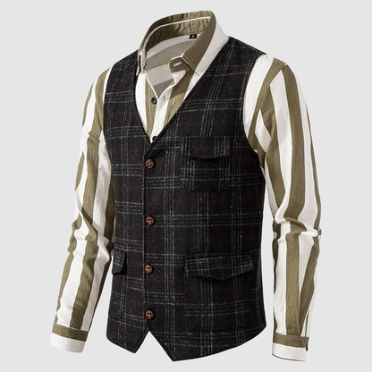 Men's vintage tweed cardigan