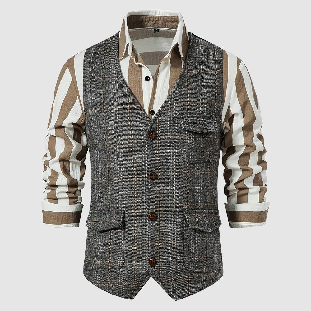 Men's vintage tweed cardigan
