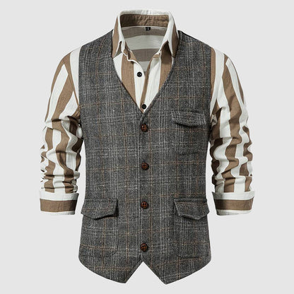 Men's vintage tweed cardigan
