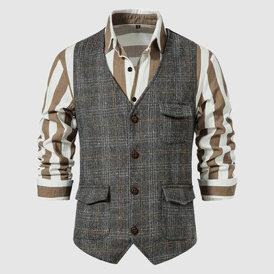 Men's vintage tweed cardigan