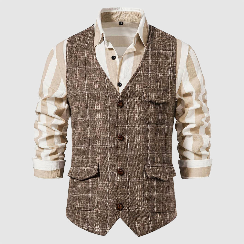 Men's vintage tweed cardigan