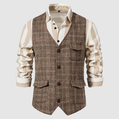 Men's vintage tweed cardigan