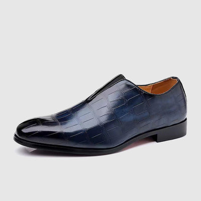 Men's oxford shoes with stone pattern