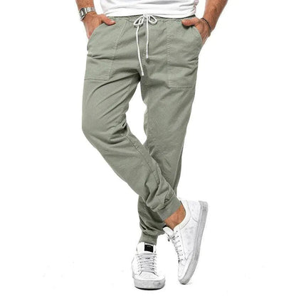 Men’s Jogger Pants - Relaxed Fit - Tapered Leg - Drawstring Waist - Elastic Cuffs