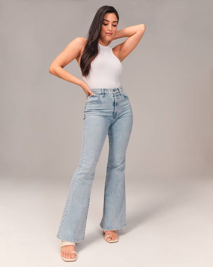 Stylish high-waist jeans for women