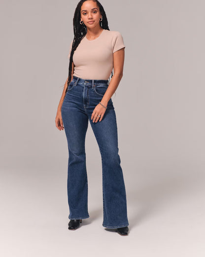 Stylish high-waist jeans for women