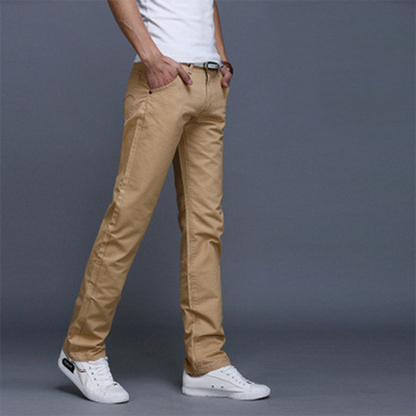 Men's casual cargo pants with multiple pockets