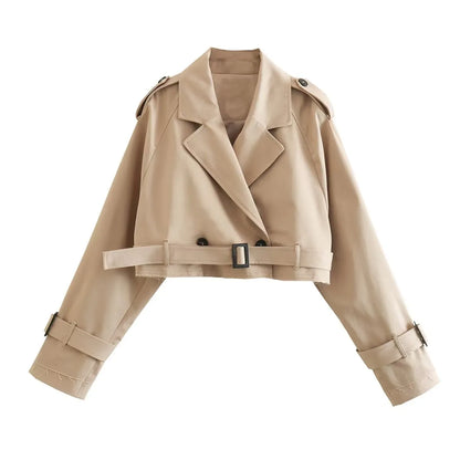 Women's jacket with lapel collar