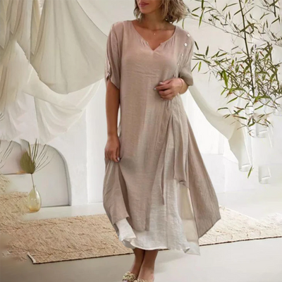 Spring Midi Dress | Casual Elegant High-Quality Seasonal Collection