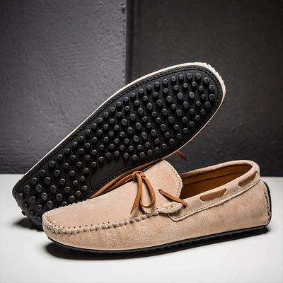 Men’s Loafers – Streamlined Fit – Luxury Fabric – Moccasin Stitch – Slip-On Design