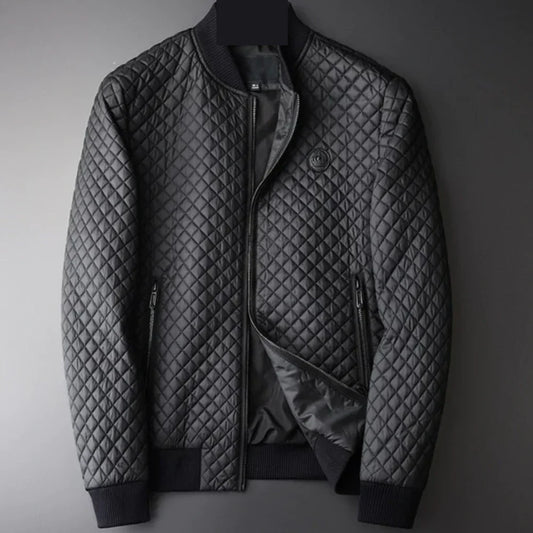 Men's quilted bomber jacket