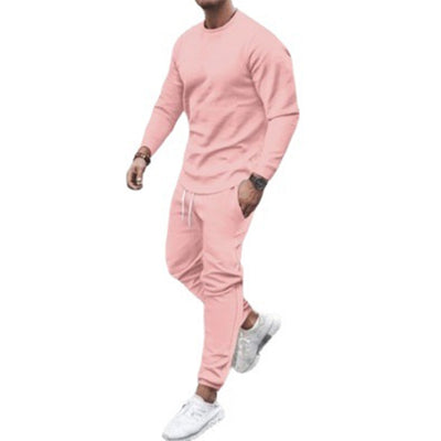 Men's Athleisure Tracksuit Set - Slim Fit, Breathable, All-Season Comfort