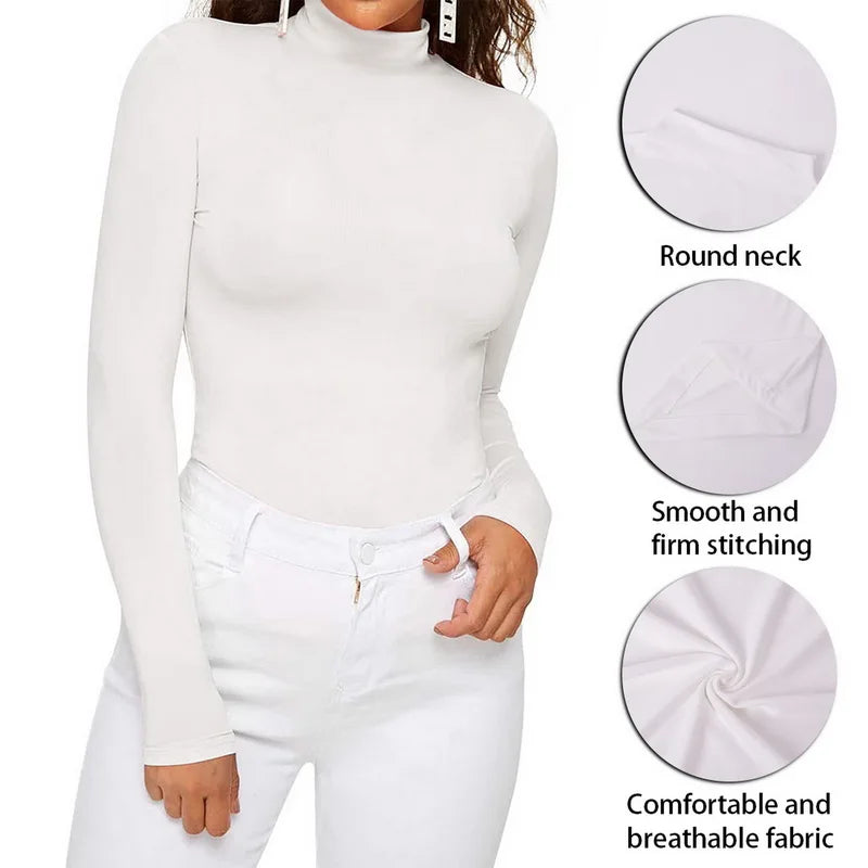 Women's turtleneck with long sleeves