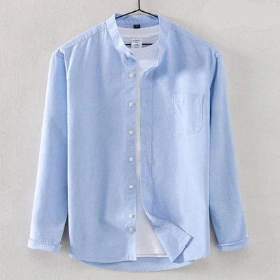 Men's High Collar Dress Shirt – Modern Fit