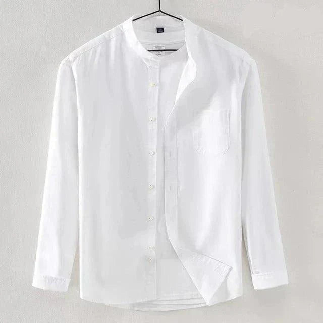 Men's High Collar Dress Shirt – Modern Fit