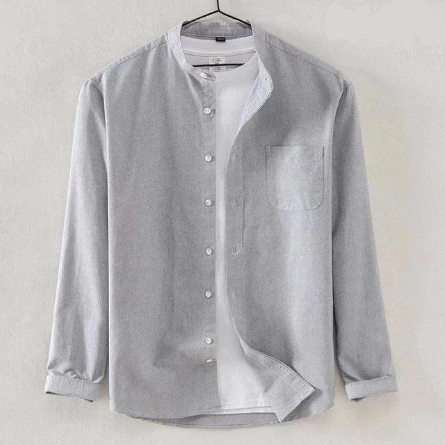 Men's High Collar Dress Shirt – Modern Fit