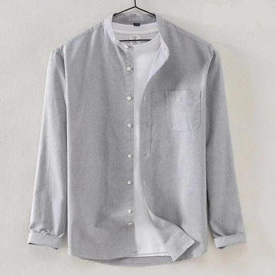 Men's High Collar Dress Shirt – Modern Fit