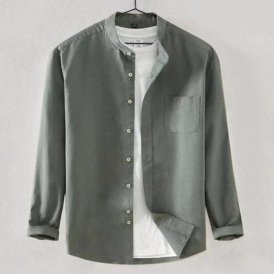 Men's High Collar Dress Shirt – Modern Fit