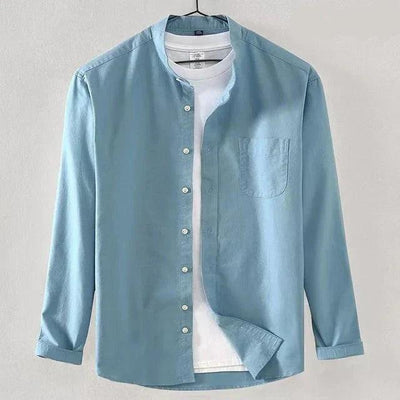 Men's High Collar Dress Shirt – Modern Fit