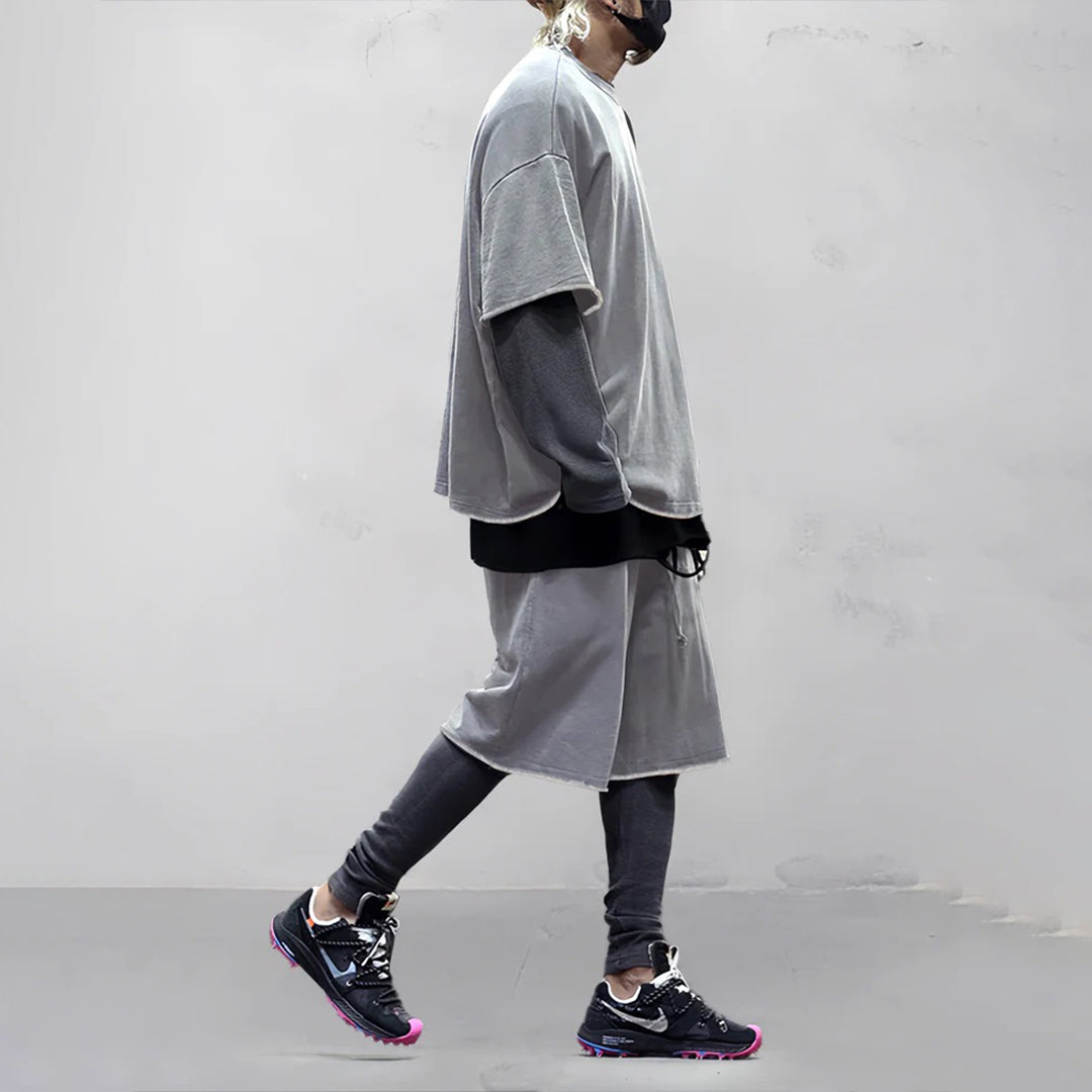 Men’s Casual Set – Oversized T-Shirt and Shorts – Relaxed Fit – Breathable Blend