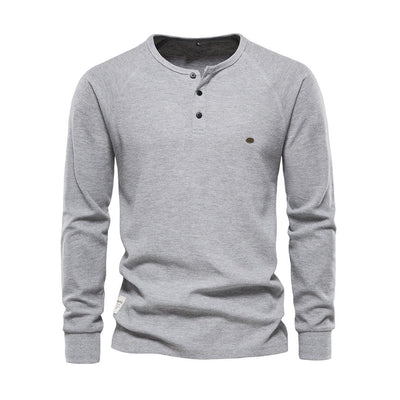 Men's Classic Long Sleeve Casual Shirt - Button-Up