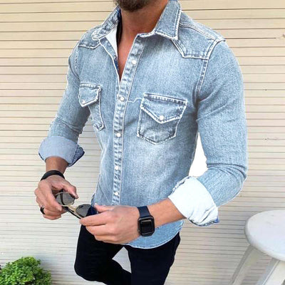 Denim Shirt | Sustainable Slim Fit for Casual and Smart Looks