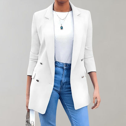 Women's fashionable lapel long sleeve blazer