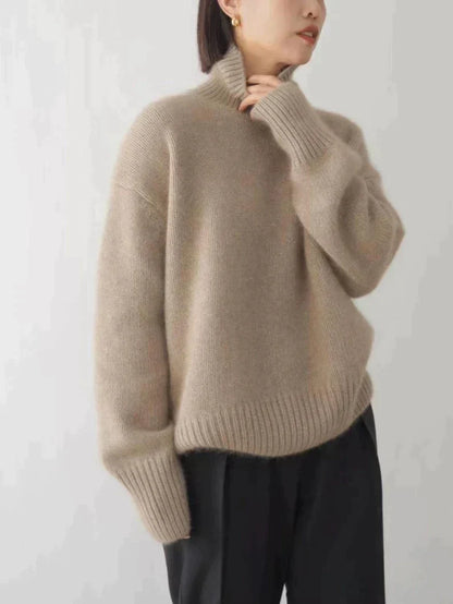 Women's elegant high neck sweater