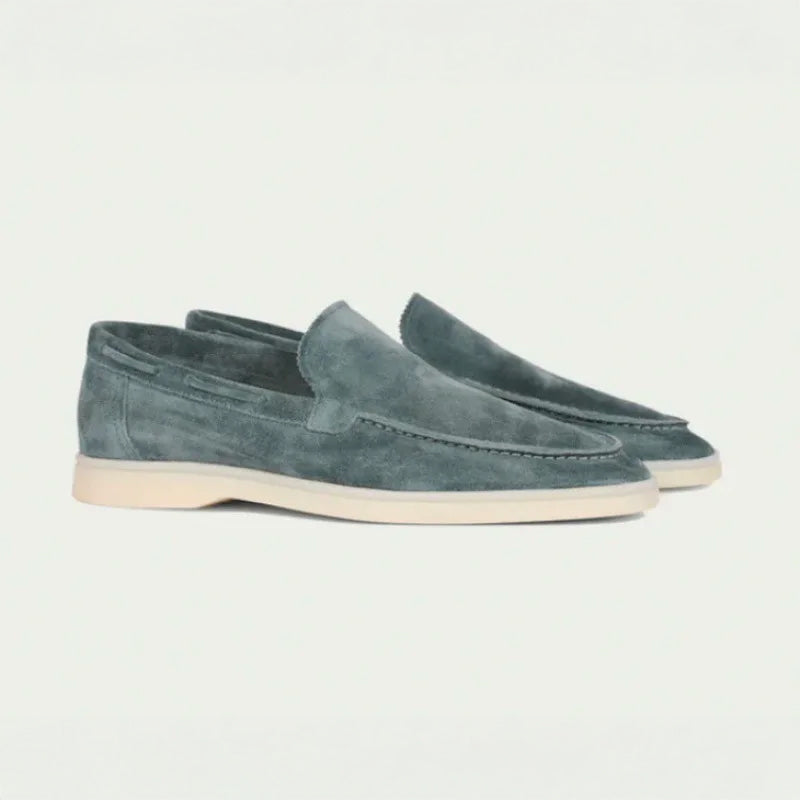 Men’s Suede Loafers – Slip-On Moc Toe – Streamlined Fit – Versatile Smart Casual