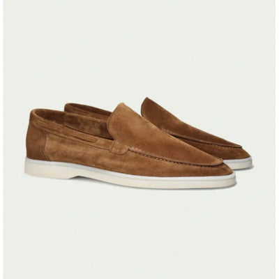 Men’s Suede Loafers – Slip-On Moc Toe – Streamlined Fit – Versatile Smart Casual
