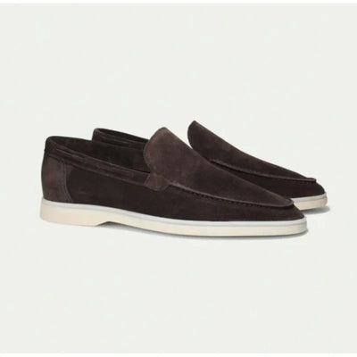 Men’s Suede Loafers – Slip-On Moc Toe – Streamlined Fit – Versatile Smart Casual