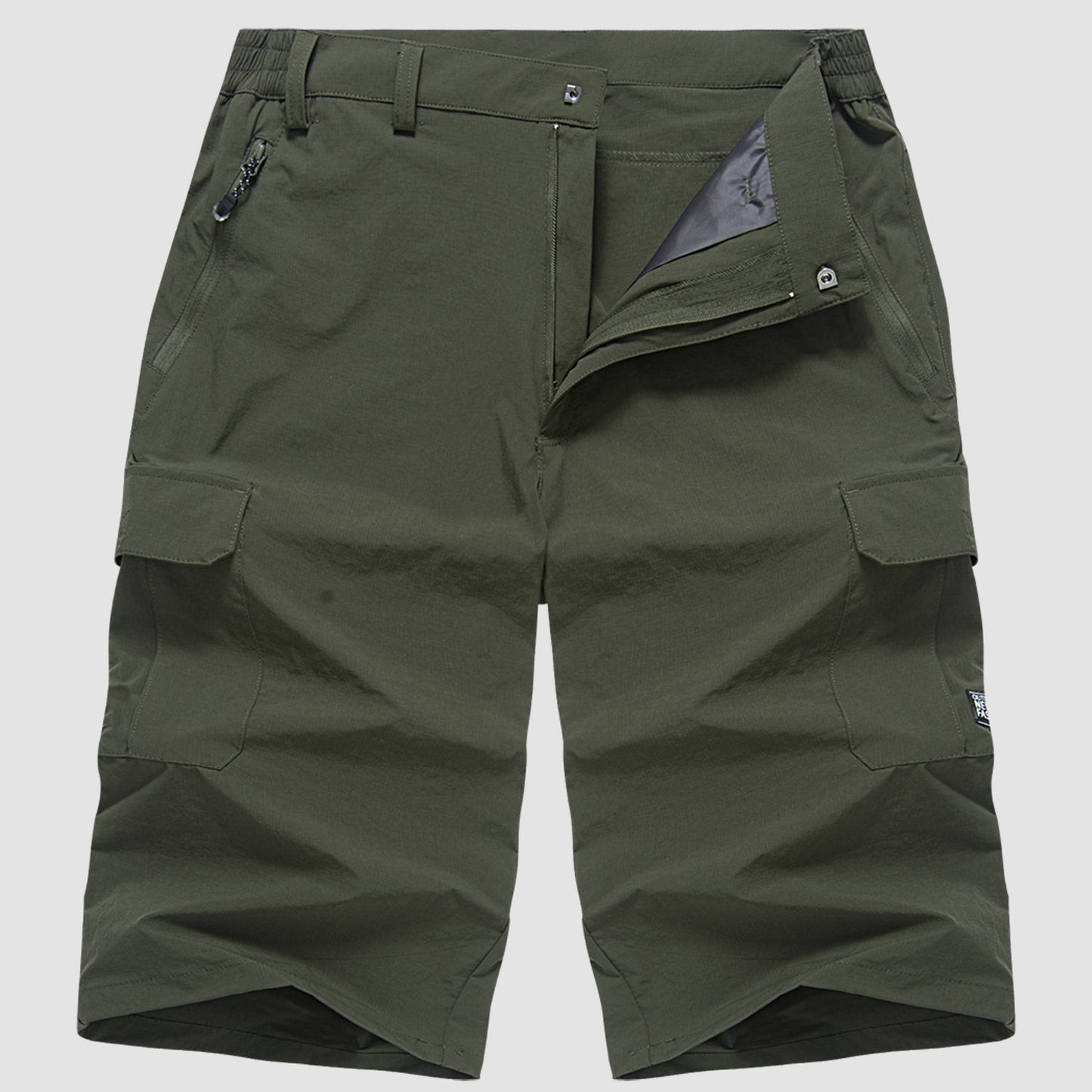 Men's outdoor walking shorts with multifunctional pockets