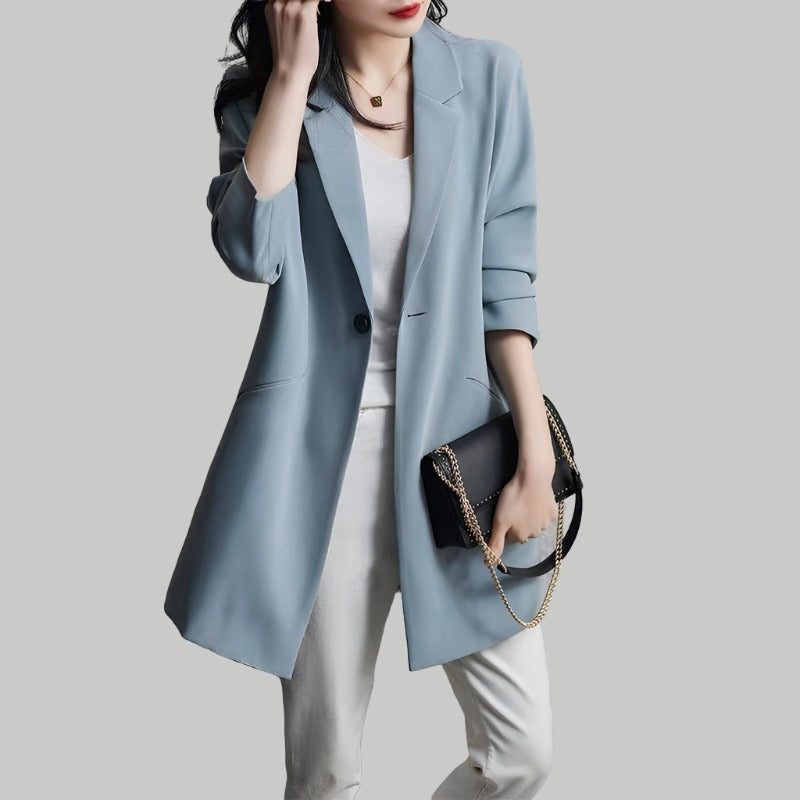 Women vintage blazer with long sleeves