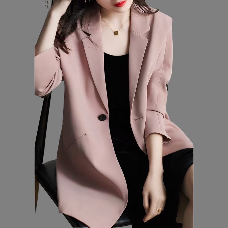 Women vintage blazer with long sleeves