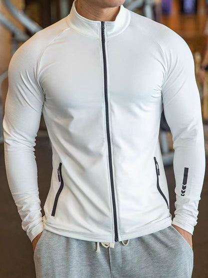 Men's quick dry long sleeve outdoor jacket