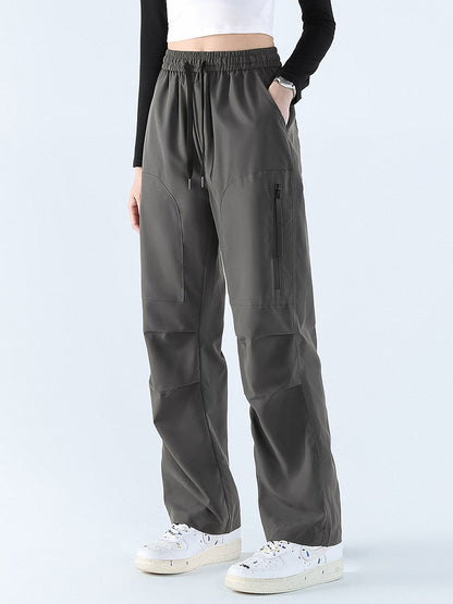 Loose straight waterproof pants for women