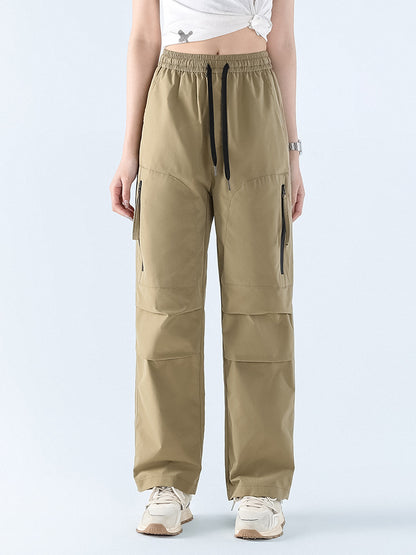 Loose straight waterproof pants for women