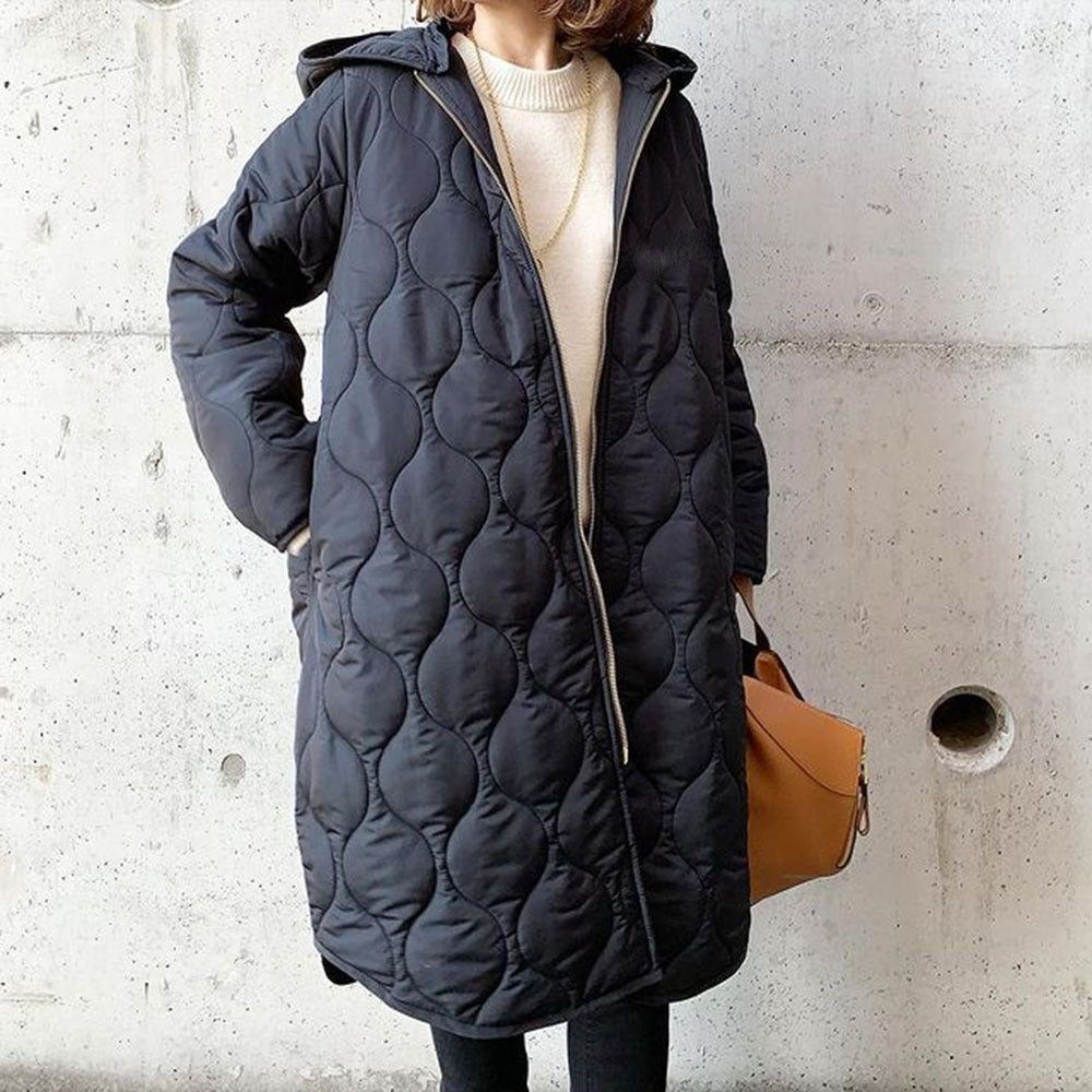 Durable hooded women's casual outdoor coat