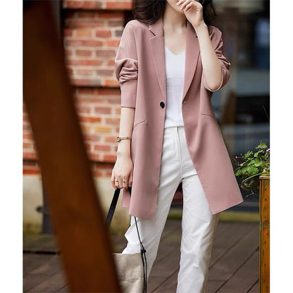 Women vintage blazer with long sleeves