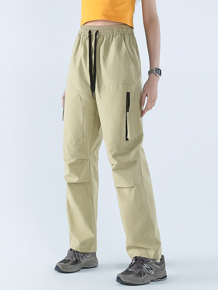 Loose straight waterproof pants for women