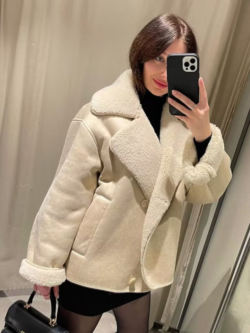 Women's winter coat with collar