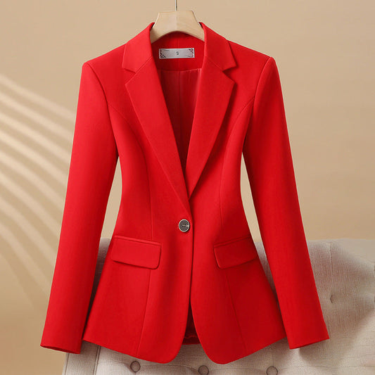 Women’s Blazer – Tailored Fit – Single Breasted – Classic Lapels – Formal Style