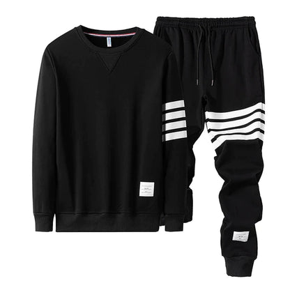 Men's long sleeve sweater and jogger pants set