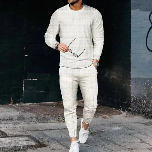 Men's slim fit long sleeve and pants set