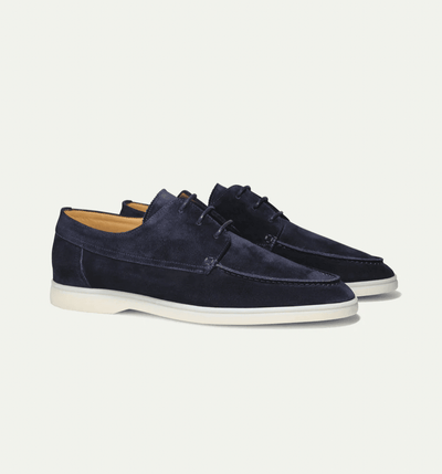 Men’s Suede Loafers – Slip-On Dress Shoes – Classic Fit – Elegant Rounded Toe