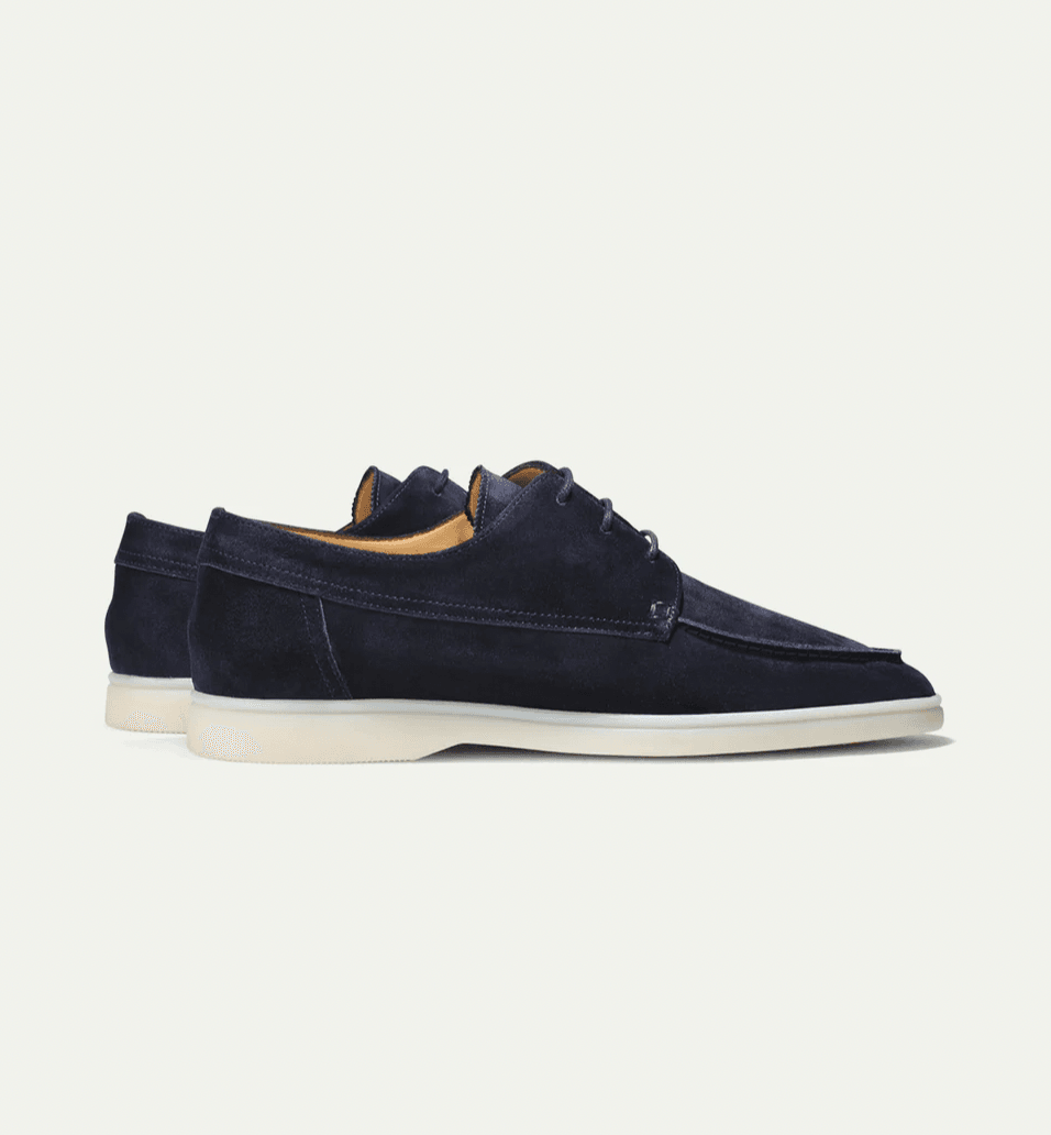 Men’s Suede Loafers – Slip-On Dress Shoes – Classic Fit – Elegant Rounded Toe