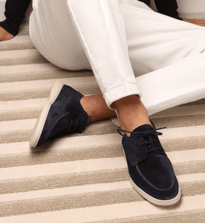 Men’s Suede Loafers – Slip-On Dress Shoes – Classic Fit – Elegant Rounded Toe