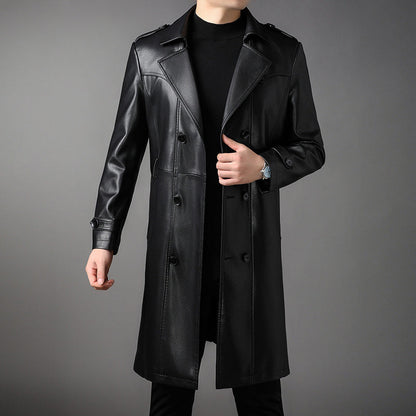 Men's classic formal long jacket